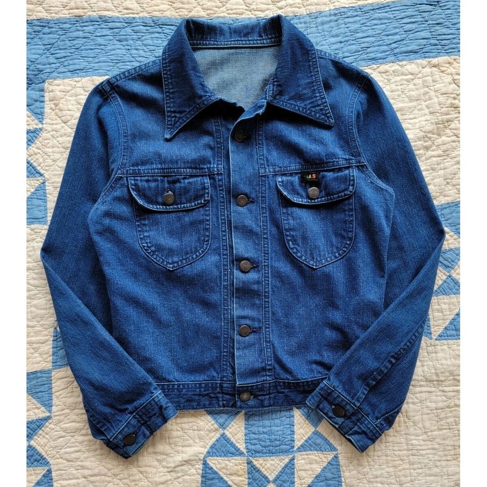 Vintage‎ 1970s H.I.S Blue Denim Jean Jacket Women's sz S